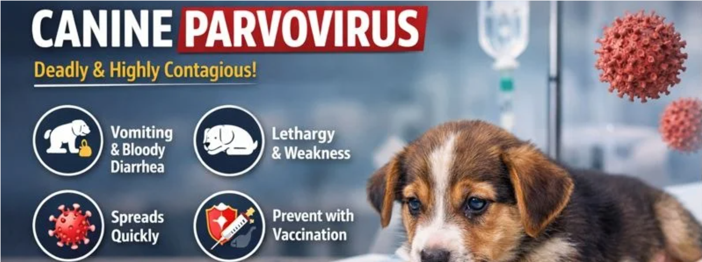 Canine Parvovirus Awareness – Symptoms, Treatment & Prevention