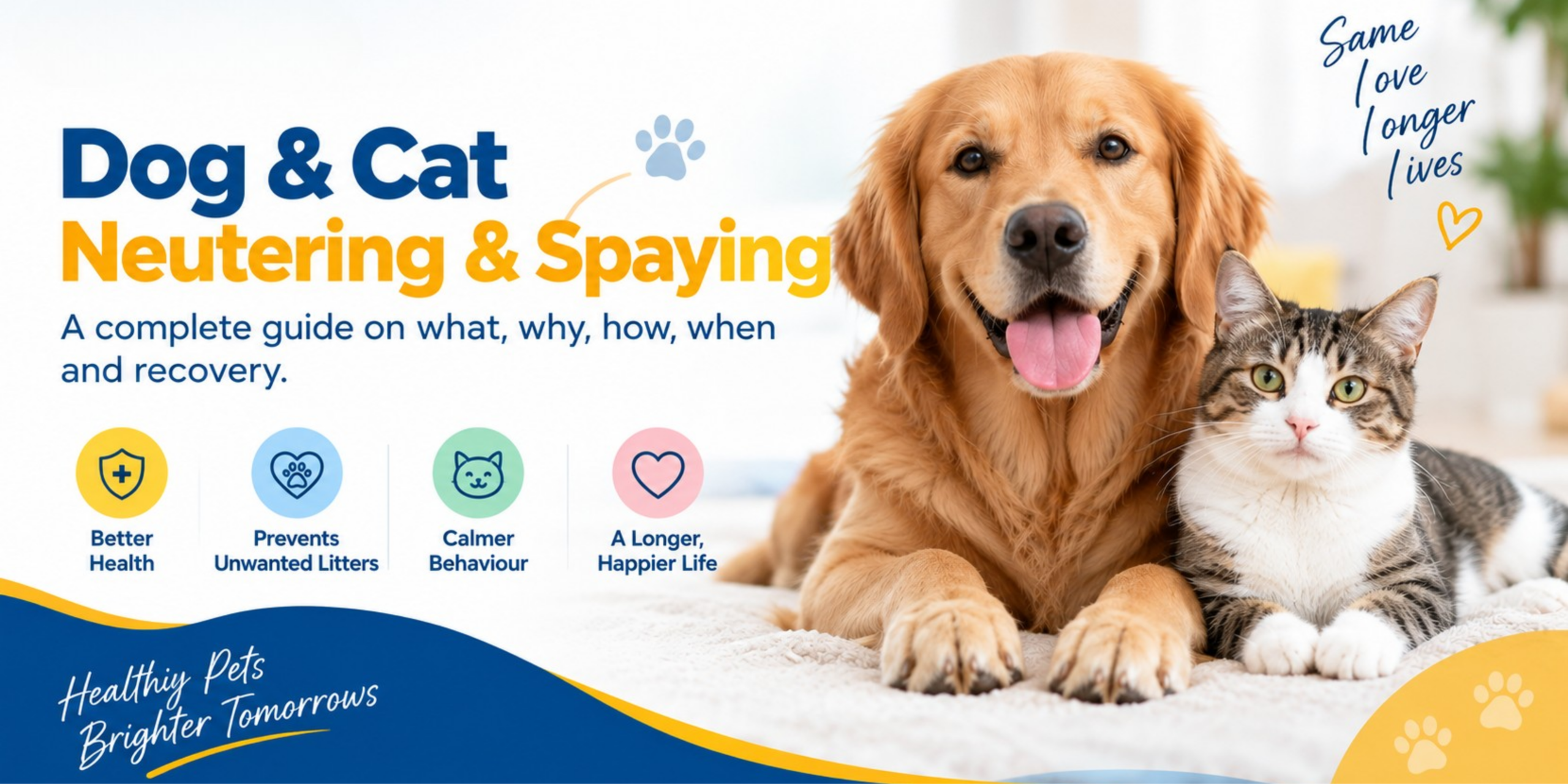 Neutering & Spaying in Dogs and Cats: What, Why, How, When & Recovery